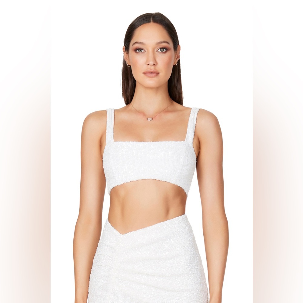 Nookie Liberty Crop Top - White